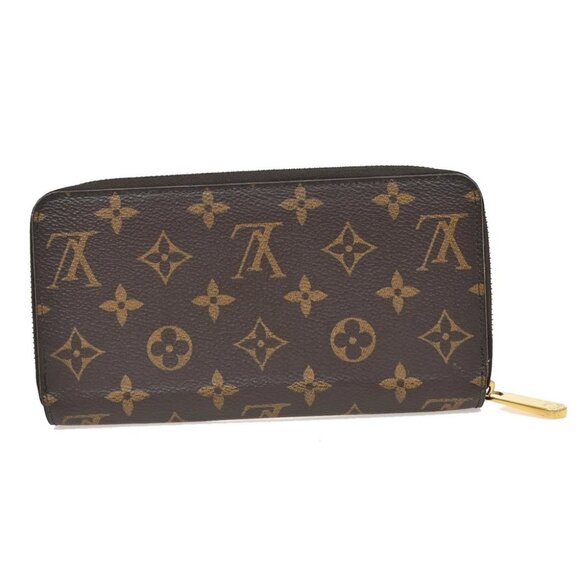 LOUIS VUITTON Zippy Long Wallet Monogram Leather Brown Fuchsia M41895 84KB294 - Picture 10 of 13